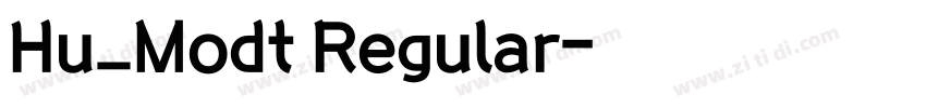 Hu_Modt Regular字体转换